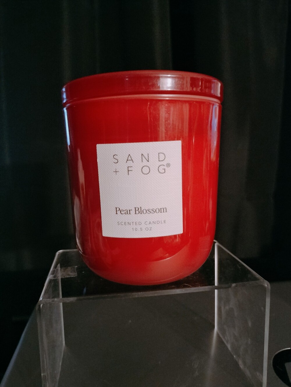 Sand + Fog Pear Blossom Red Scented Candle